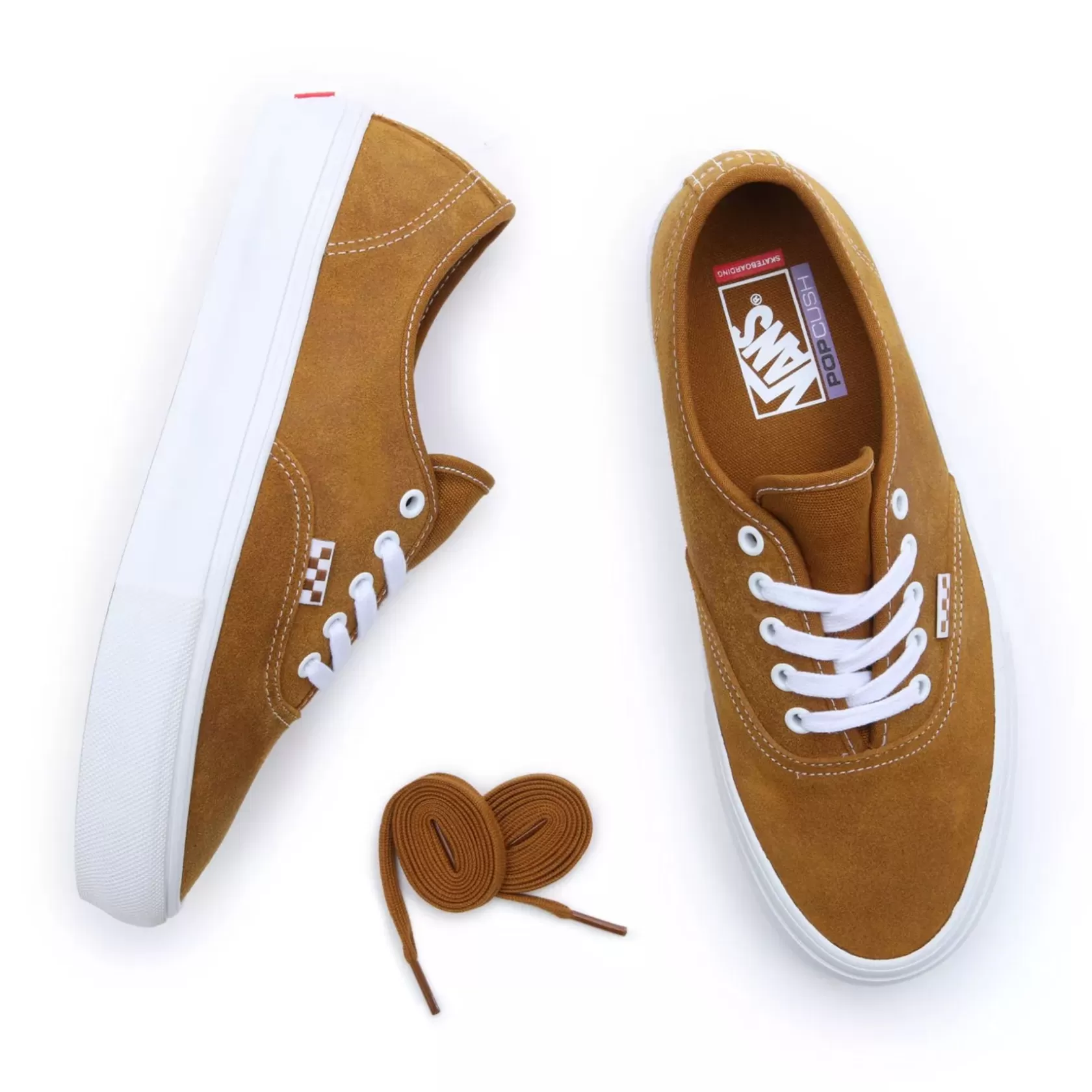 Vans Zapatillas Skate<Zapatillas De Cuero Skate Authentic Marron