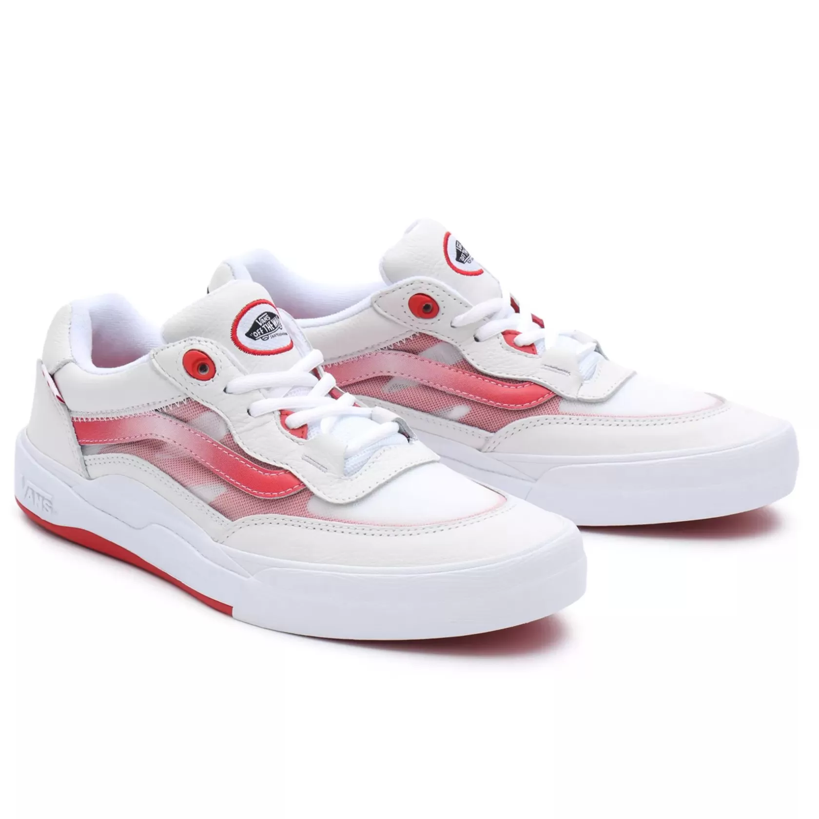 Vans Zapatillas Skate<Zapatillas De Cuero Wayvee Rojo, Blanco
