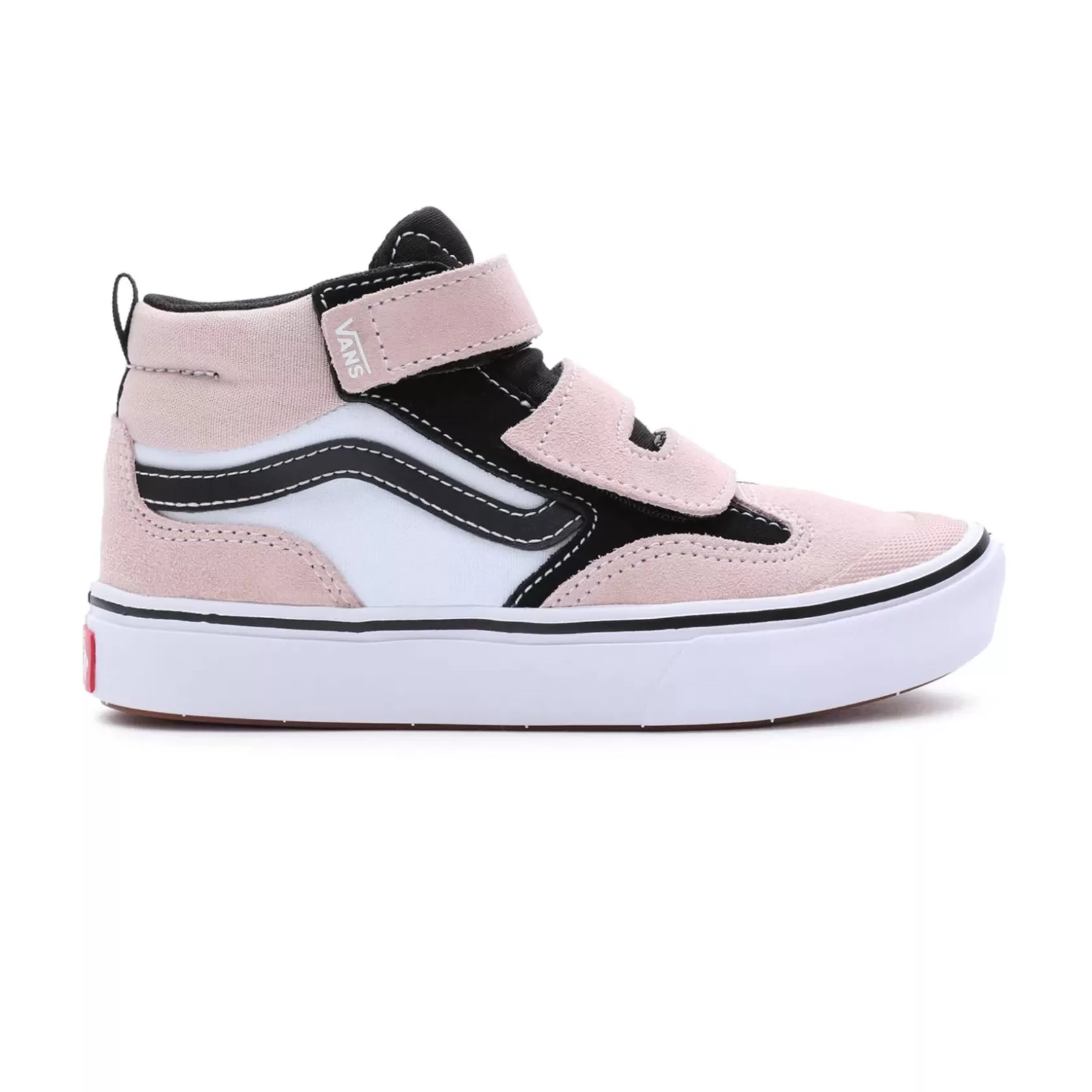 Vans Easy On, Easy Off<Zapatillas De Niños Comfycush New Skool Mid Hook And Loop (4-8 Anos) Rosa