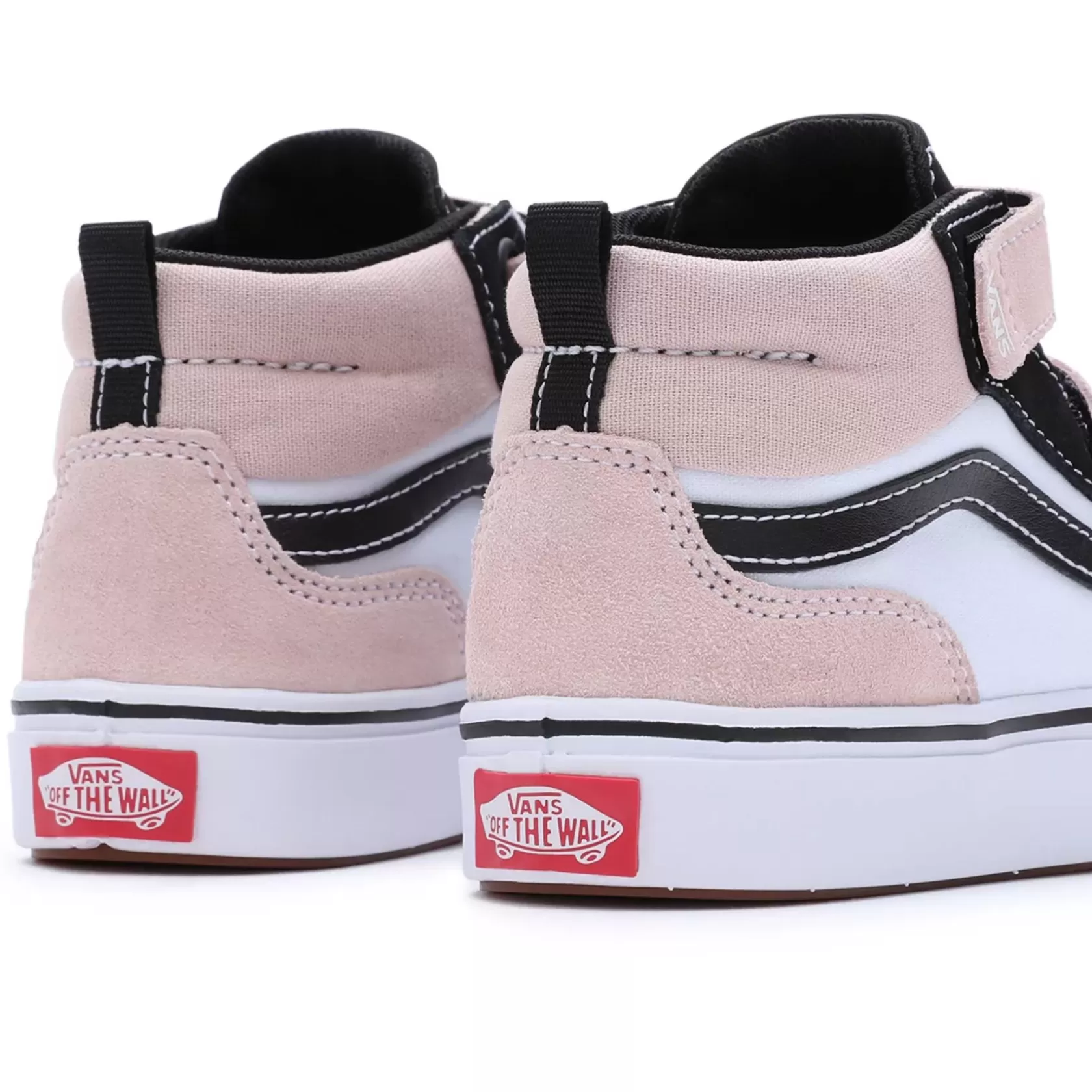 Vans Easy On, Easy Off<Zapatillas De Niños Comfycush New Skool Mid Hook And Loop (4-8 Anos) Rosa
