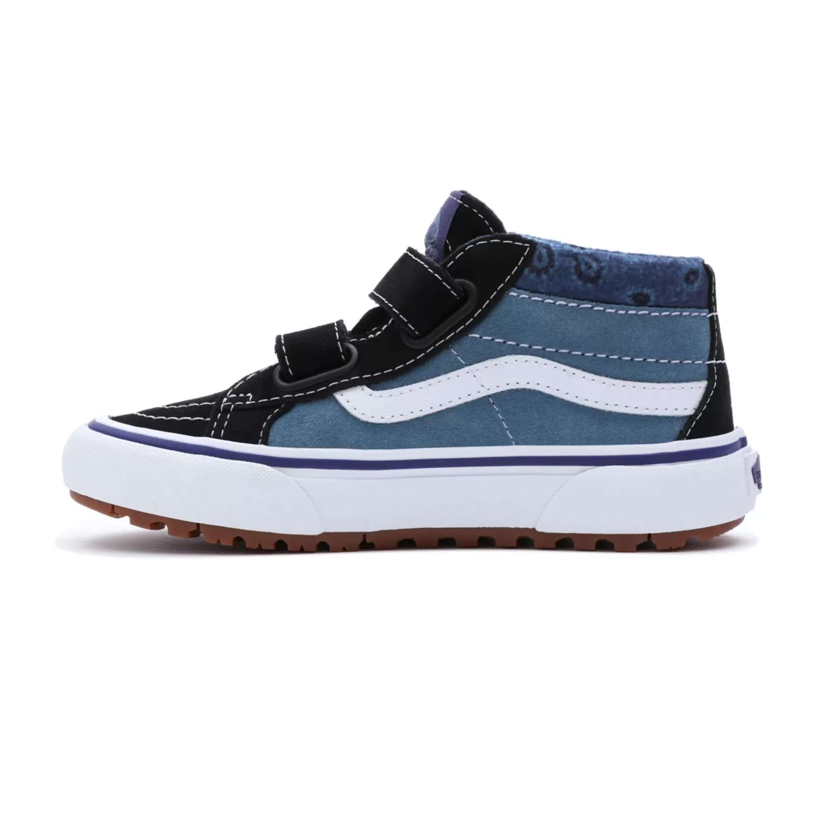 Vans Zapatillas Niño (4-8 Años)<Zapatillas De Niños Con Cierre Adherente Paisley Sk8-Mid Reissue Mte-1 (4-8 Anos) Azul, Negro