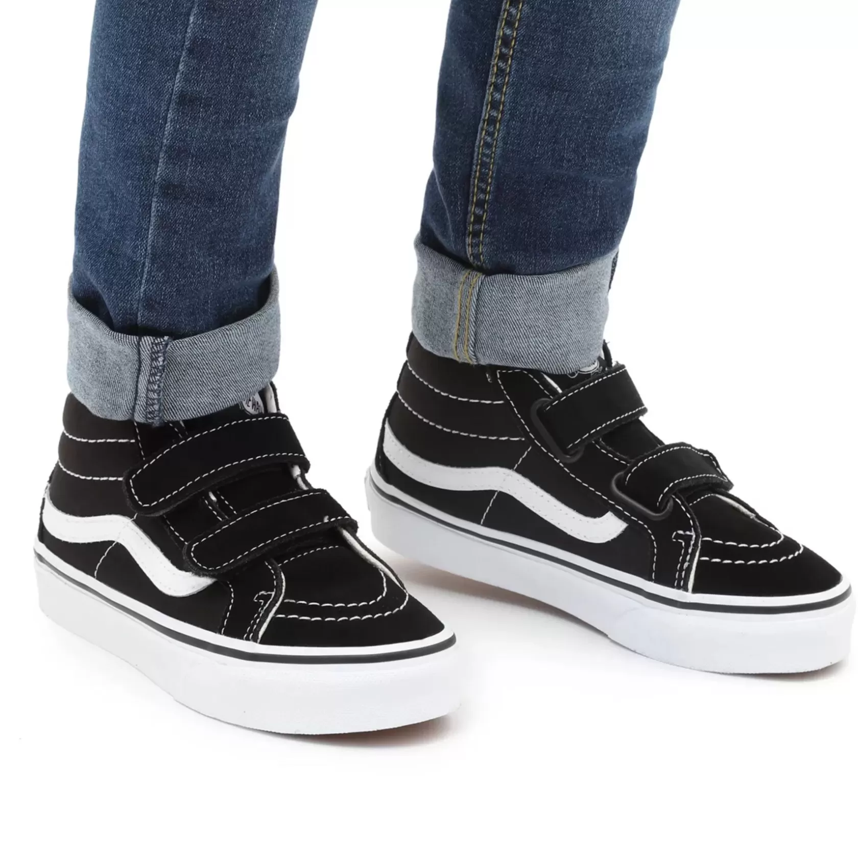 Vans Zapatillas Niño (4-8 Años)<Zapatillas De Niños Con Cierre Adherente Sk8-Mid Reissue (4-8 Anos) Negro