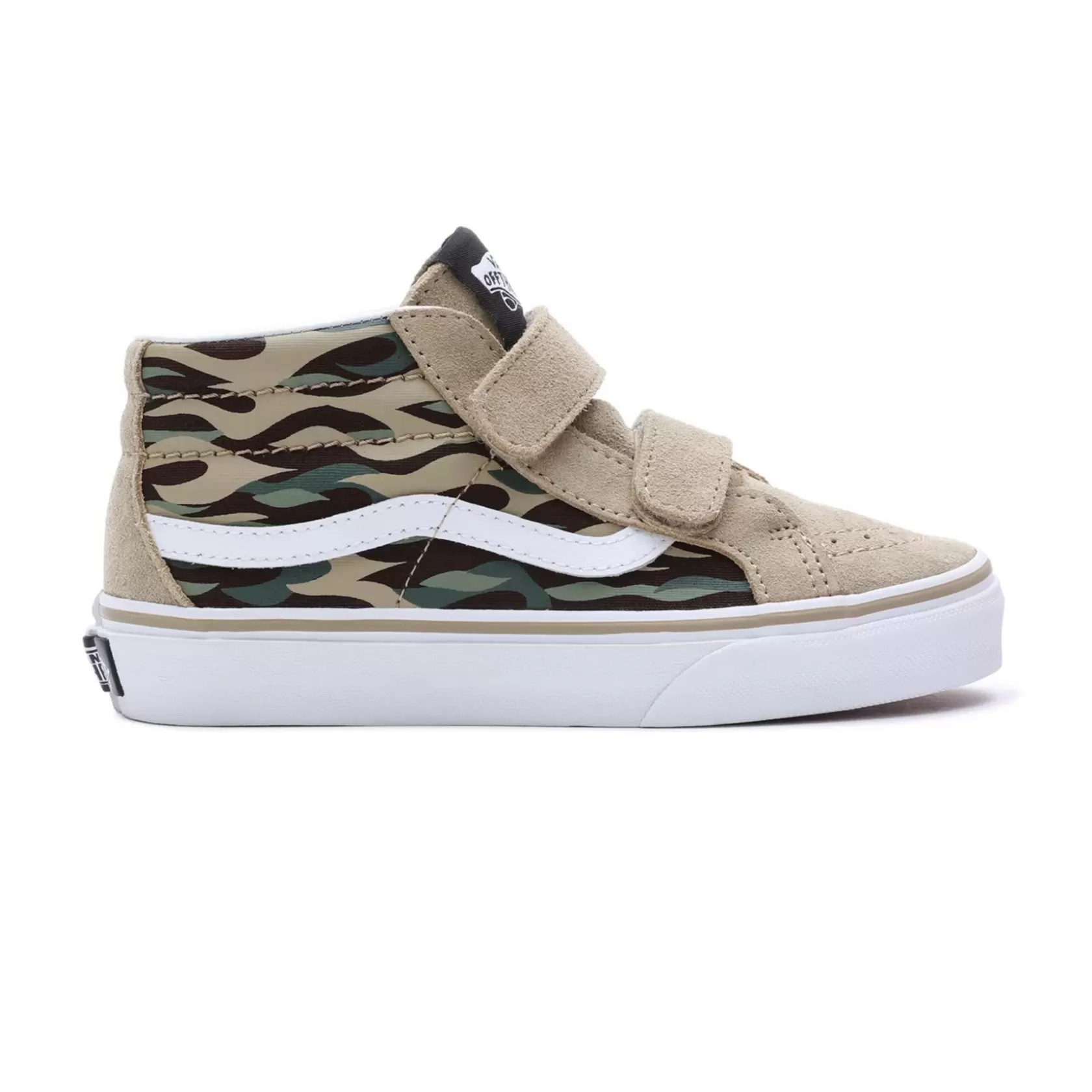 Vans Easy On, Easy Off<Zapatillas De Niños Flame Camo Sk8-Mid Reissue Con Cierre Adherente (4-8 Anos) Marron