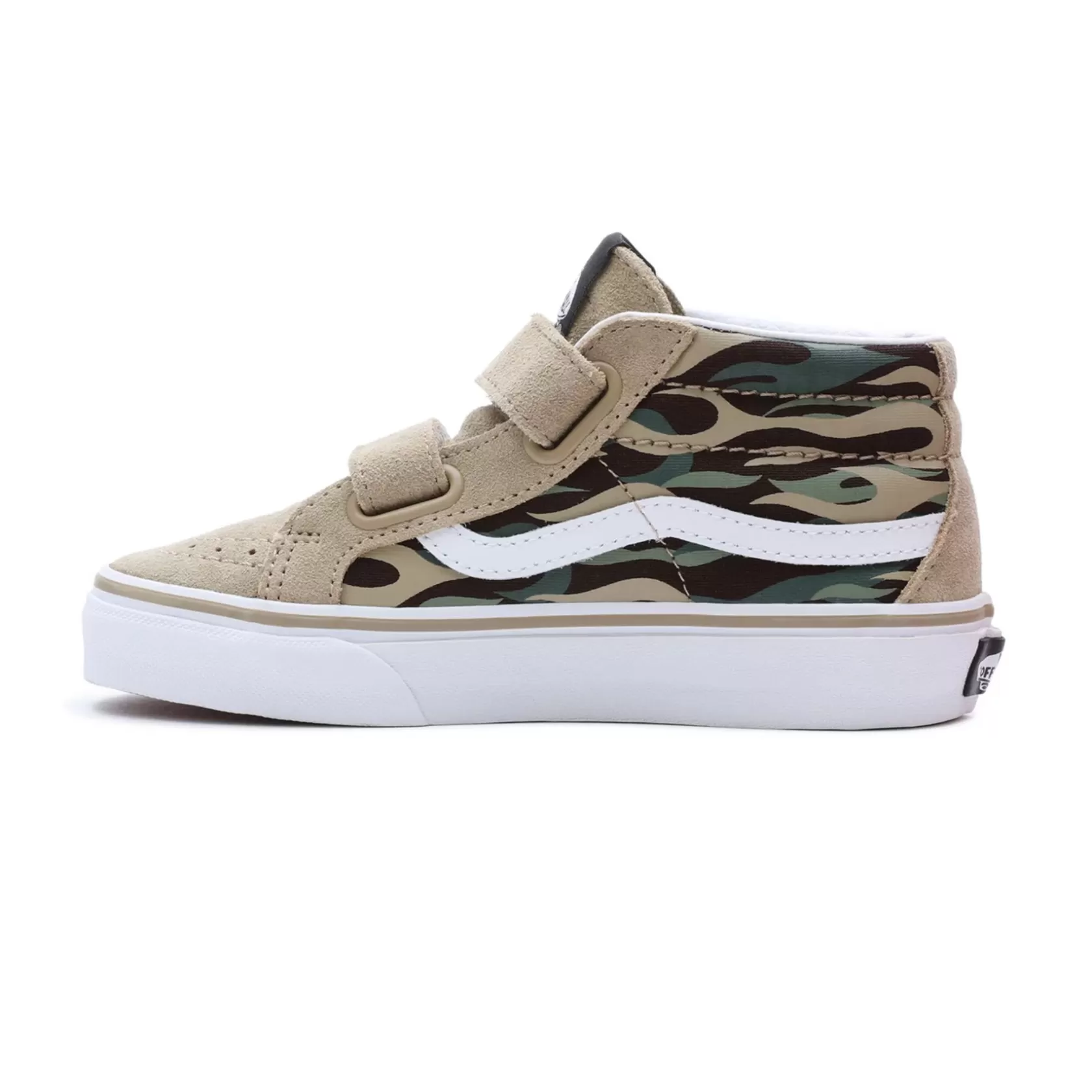 Vans Zapatillas Niño (4-8 Años)<Zapatillas De Niños Flame Camo Sk8-Mid Reissue Con Cierre Adherente (4-8 Anos) Marron