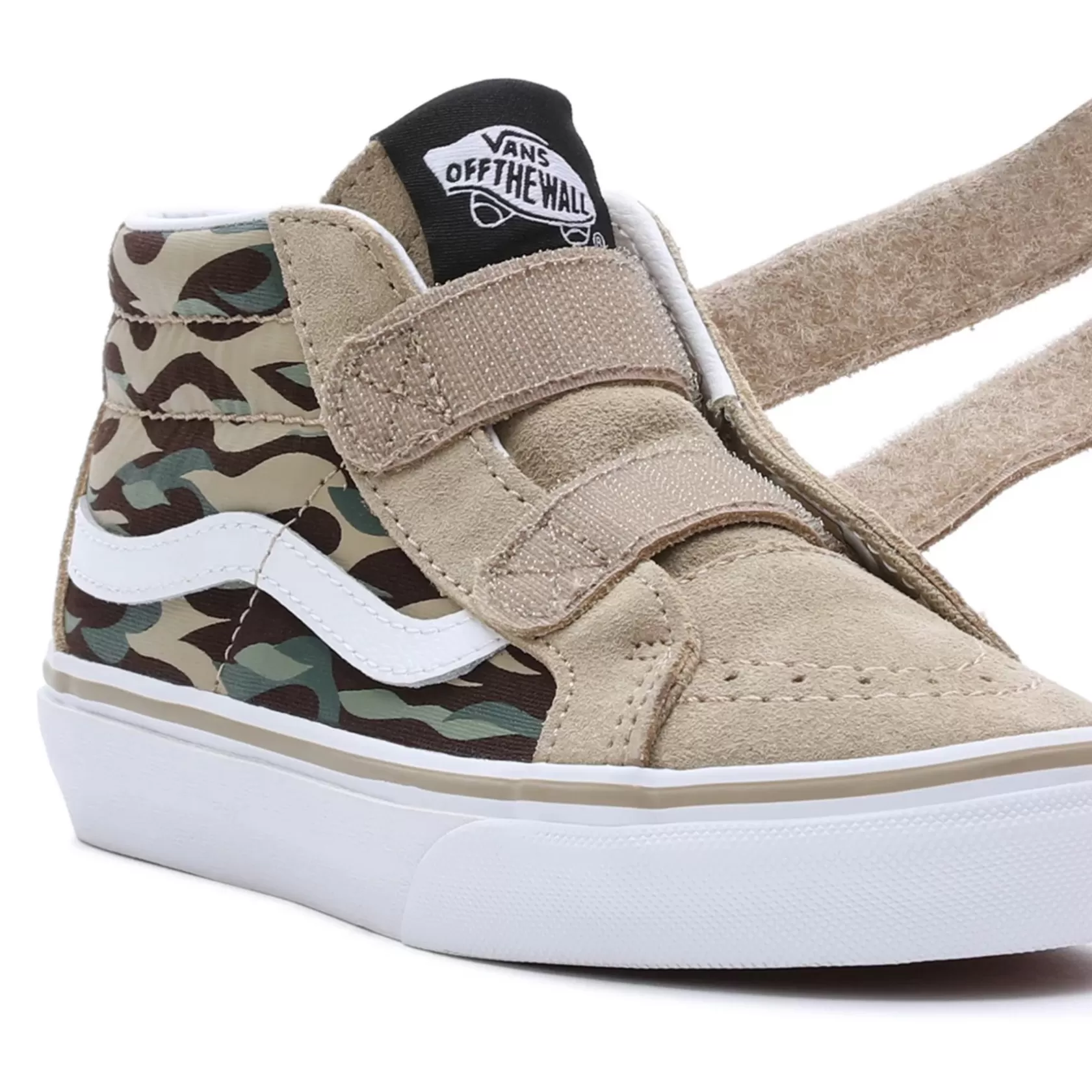 Vans Zapatillas Niño (4-8 Años)<Zapatillas De Niños Flame Camo Sk8-Mid Reissue Con Cierre Adherente (4-8 Anos) Marron