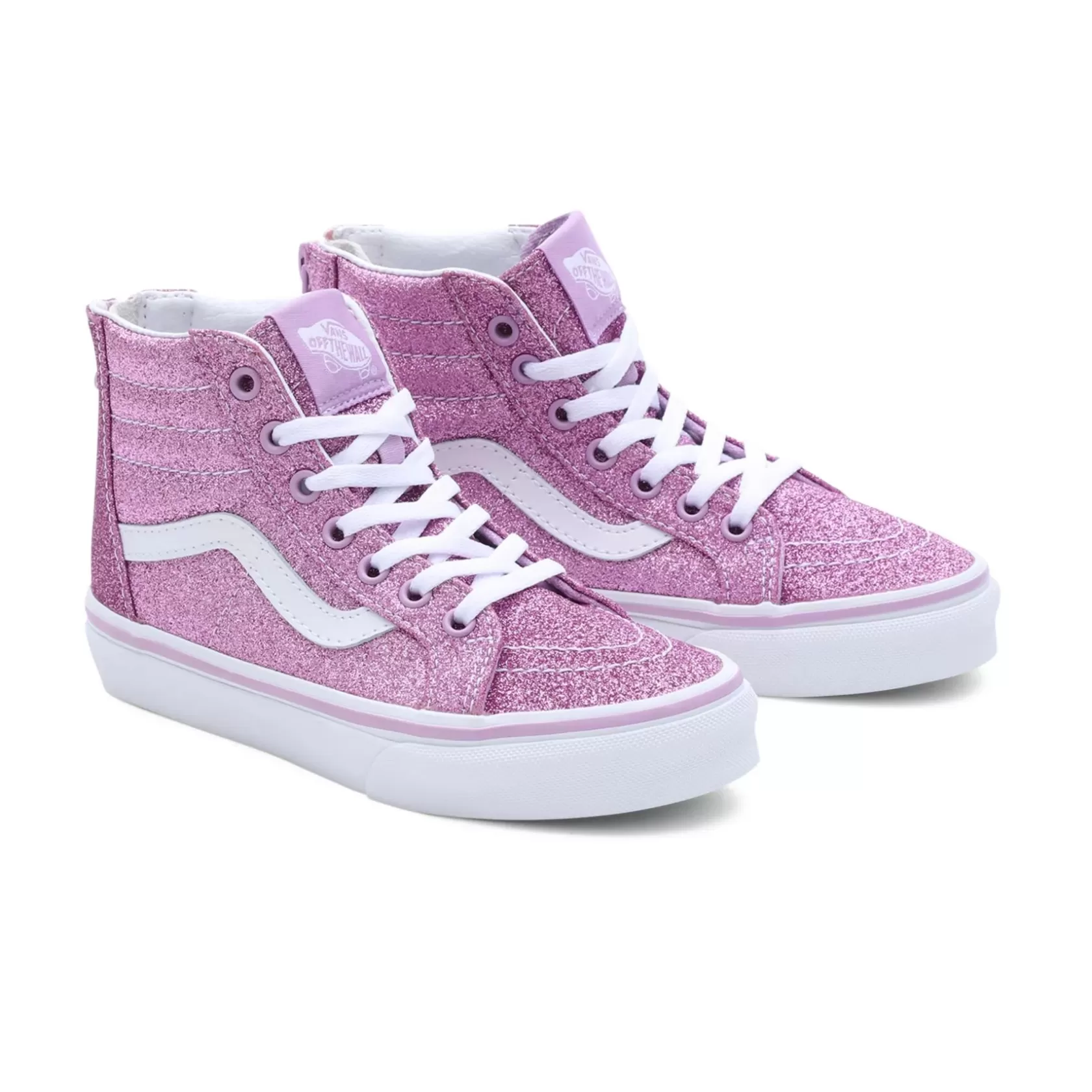 Vans Easy On, Easy Off<Zapatillas De Niños Glitter Sk8-Hi Zip (4-8 Anos) Purpura