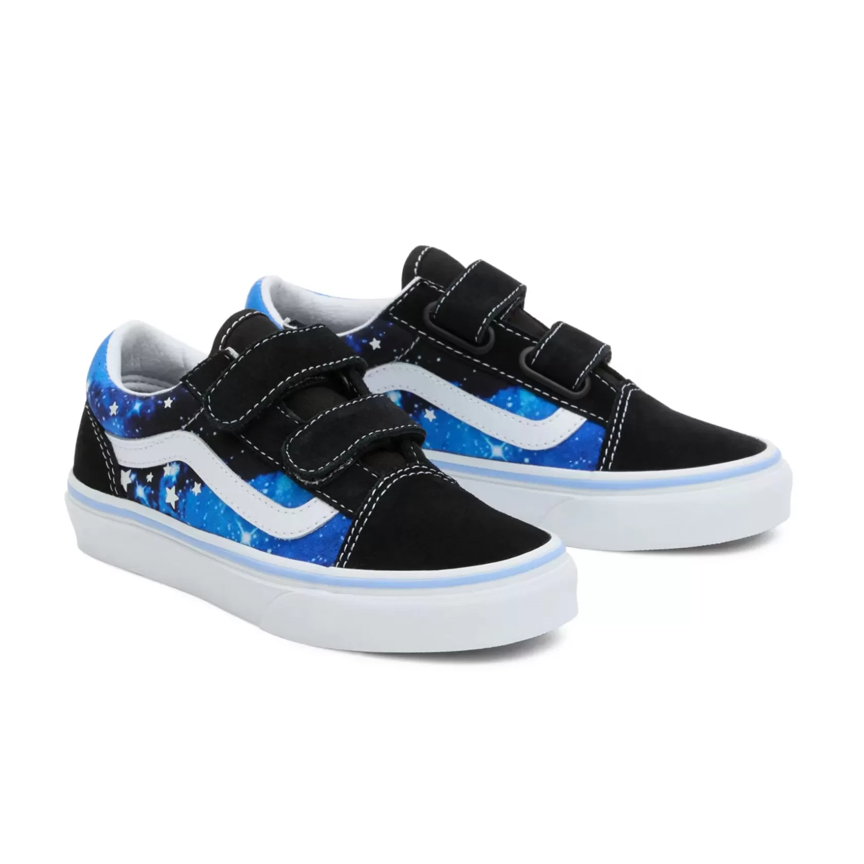 Vans Classics<Zapatillas De Niños Old Skool Con Cierre Adherente (4-8 Anos) Azul, Negro