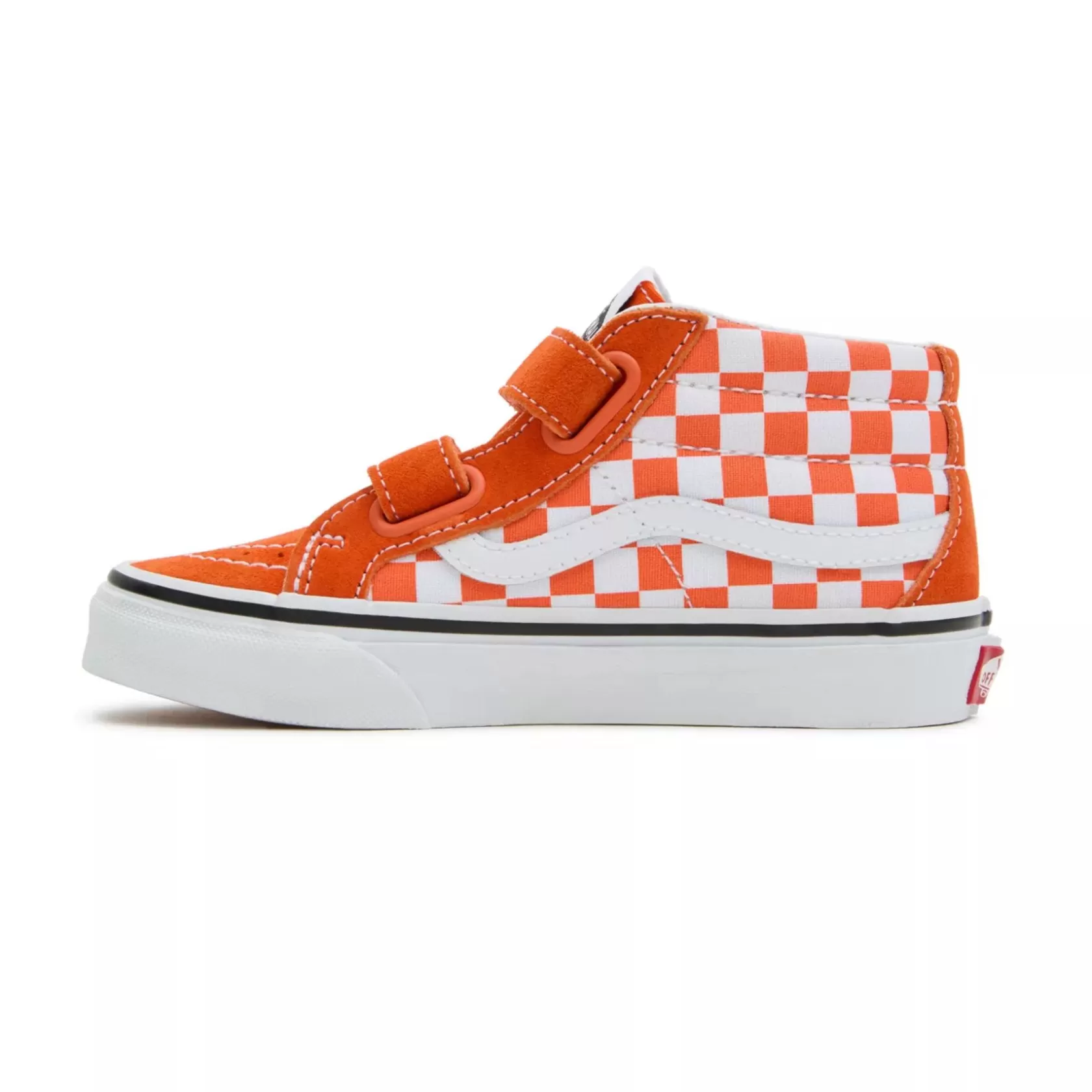 Vans Zapatillas Niño (4-8 Años)<Zapatillas De Niños Sk8-Mid Reissue Checkerboard Con Cierre Autoadherente (4-8 Anos) Naranjo