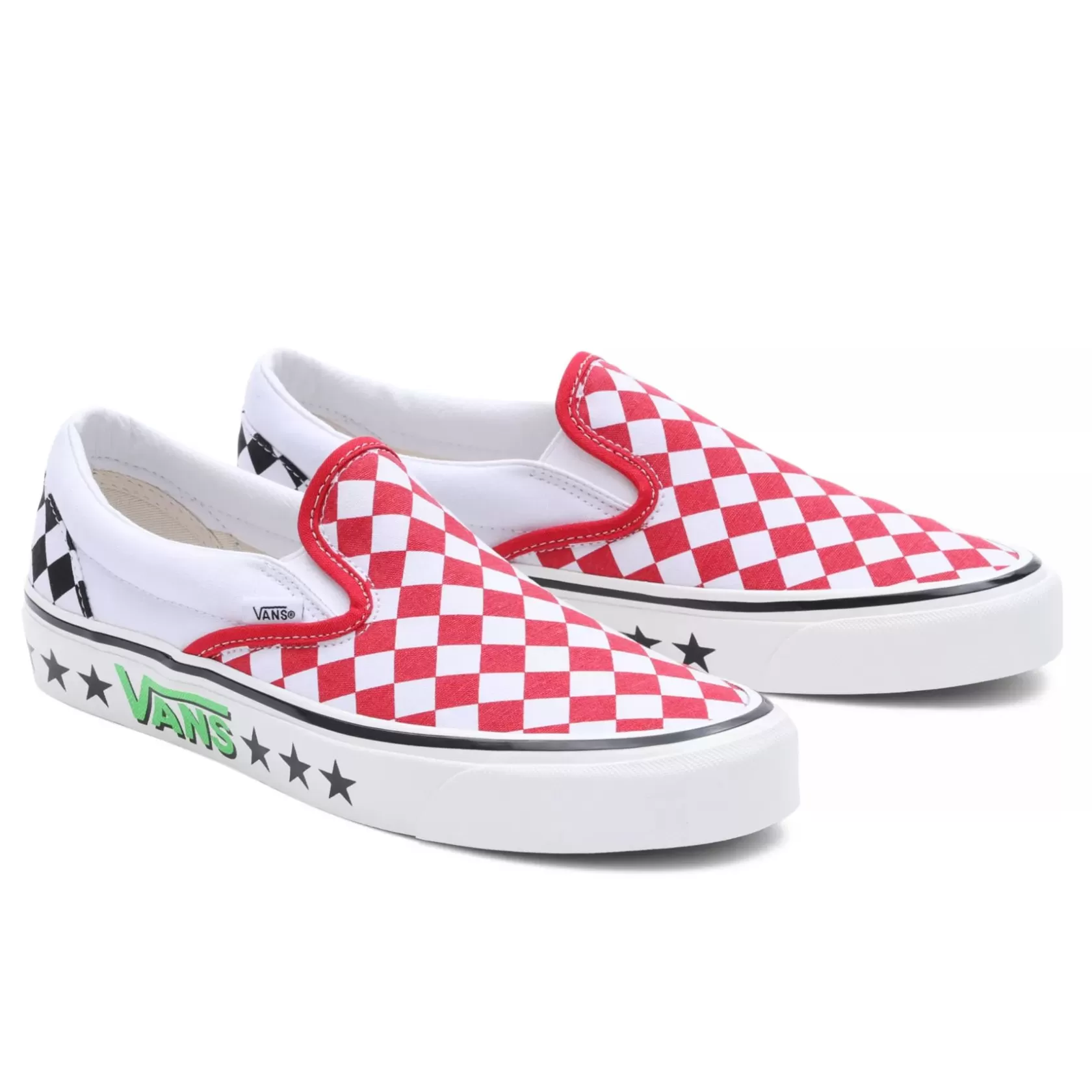 Vans Zapatillas Sin Cordones<Zapatillas Diamond Check Classic Slip-On 98 Dx Rojo