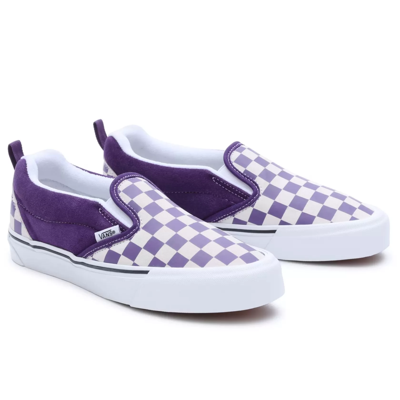 Vans Zapatillas Sin Cordones<Zapatillas Knu Slip Checkerboard Blanco, Purpura