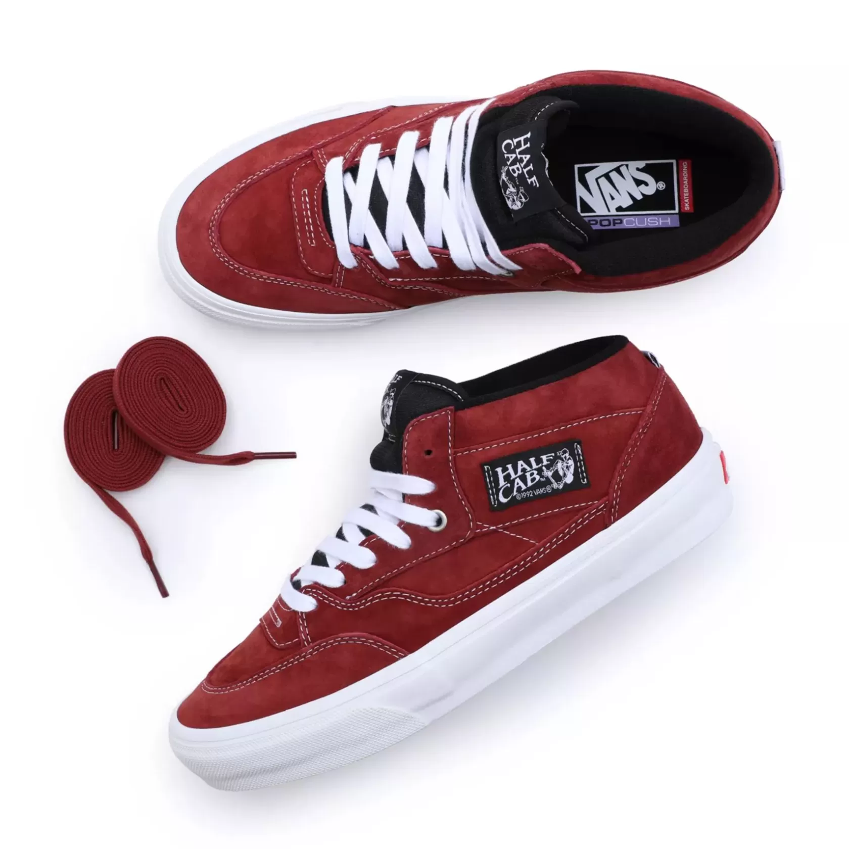Vans Zapatillas Skate<Zapatillas Pig Suede Skate Half Cab '92 Rojo