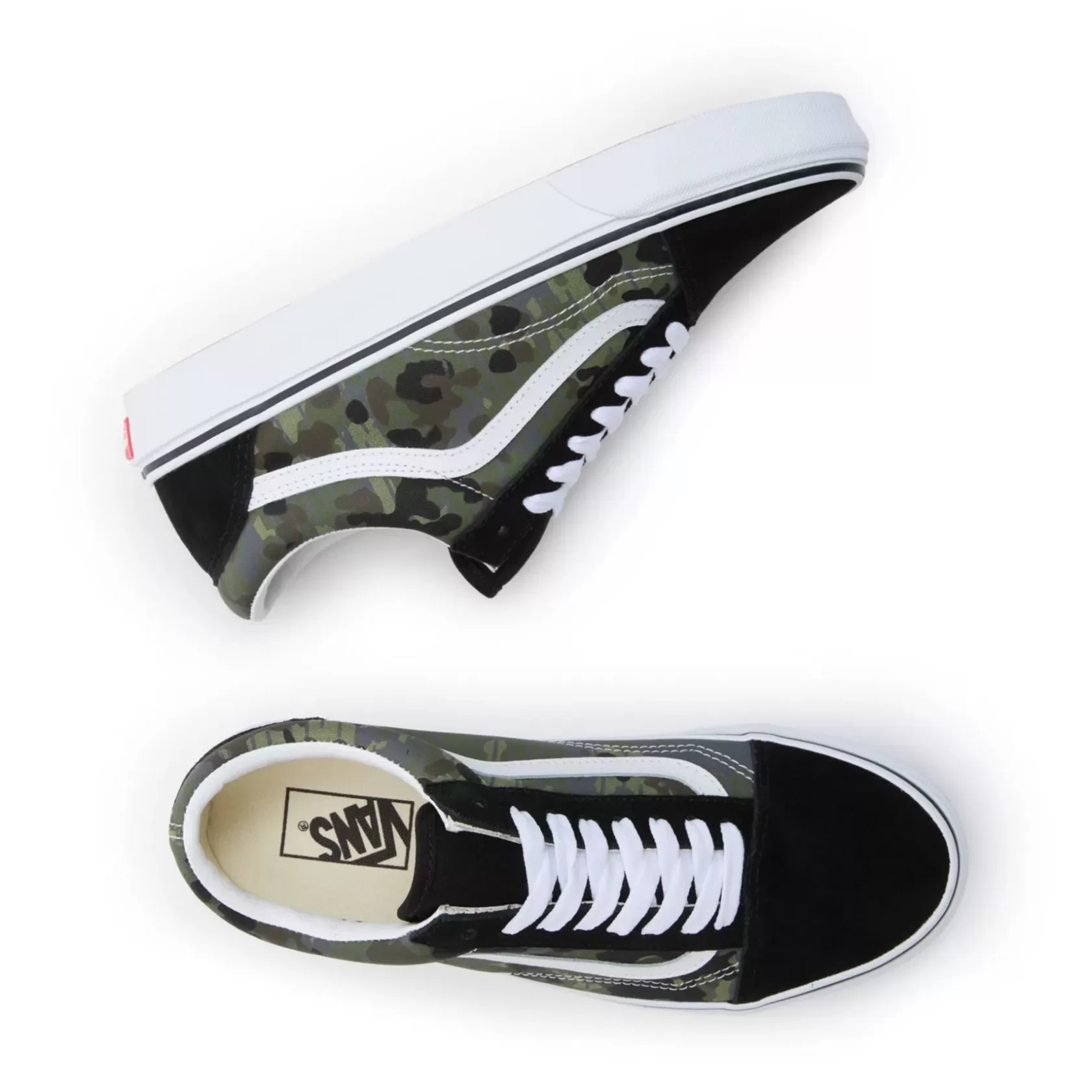 Vans Zapatillas Altas<Zapatillas Rain Camo Old Skool Verde, Gris