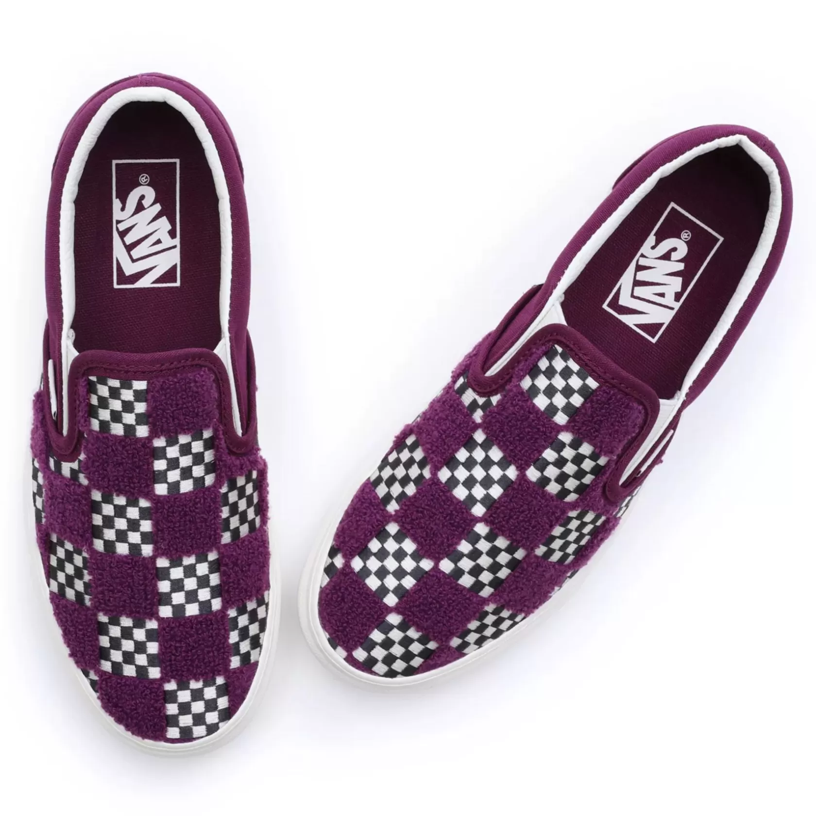 Vans Zapatillas Sin Cordones<Zapatillas Sin Cordones Tufted Check Classic Slip-On Purpura