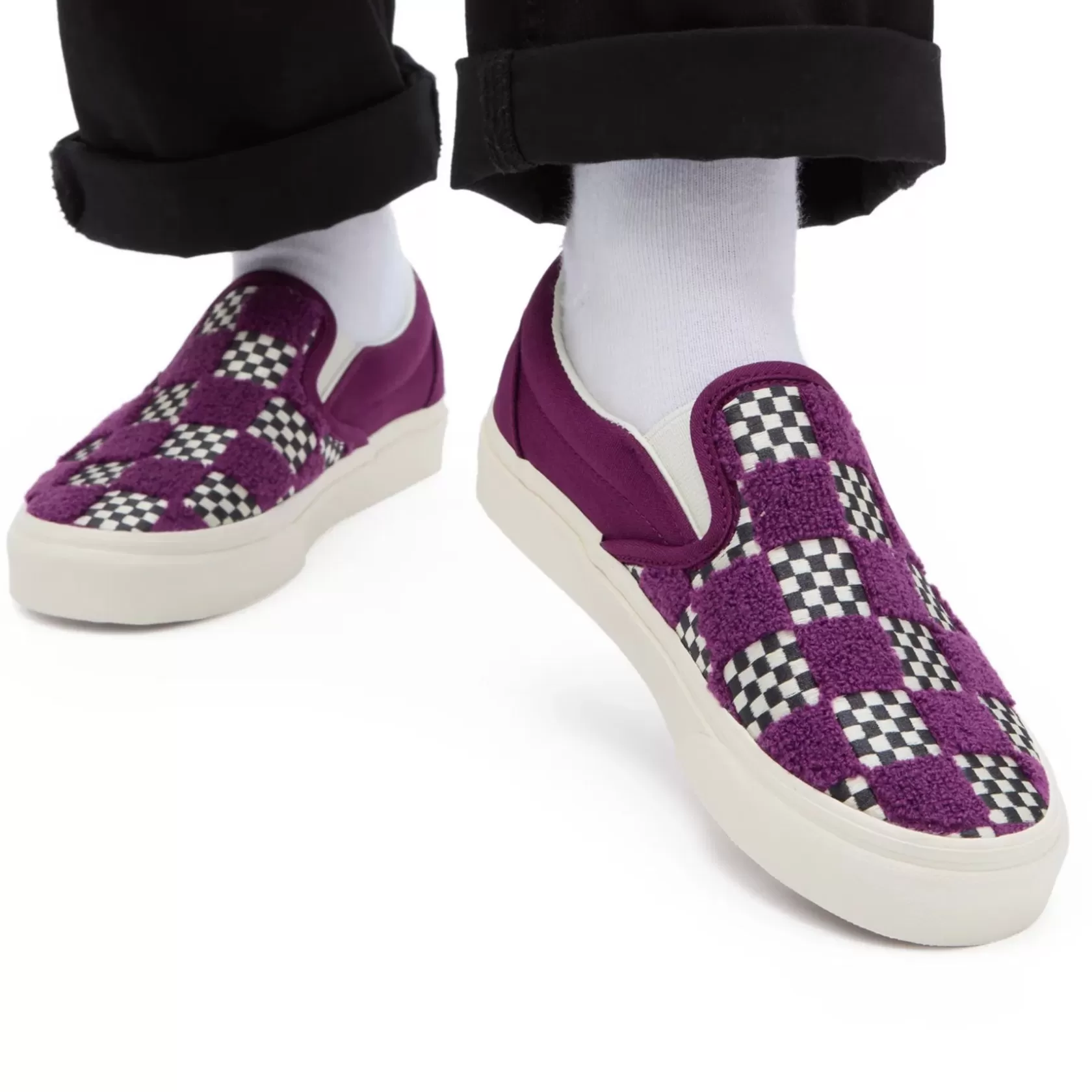 Vans Zapatillas Sin Cordones<Zapatillas Sin Cordones Tufted Check Classic Slip-On Purpura