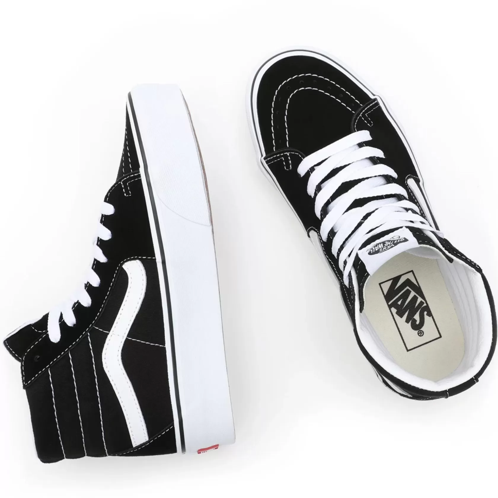 Vans Zapatillas Altas<Zapatillas Sk8-Hi 2.0 De Ante Con Plataforma Negro
