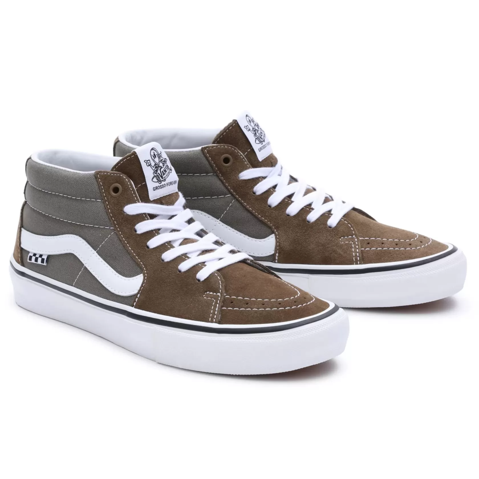 Vans Zapatillas Skate<Zapatillas Skate Grosso Mid Gris, Marron