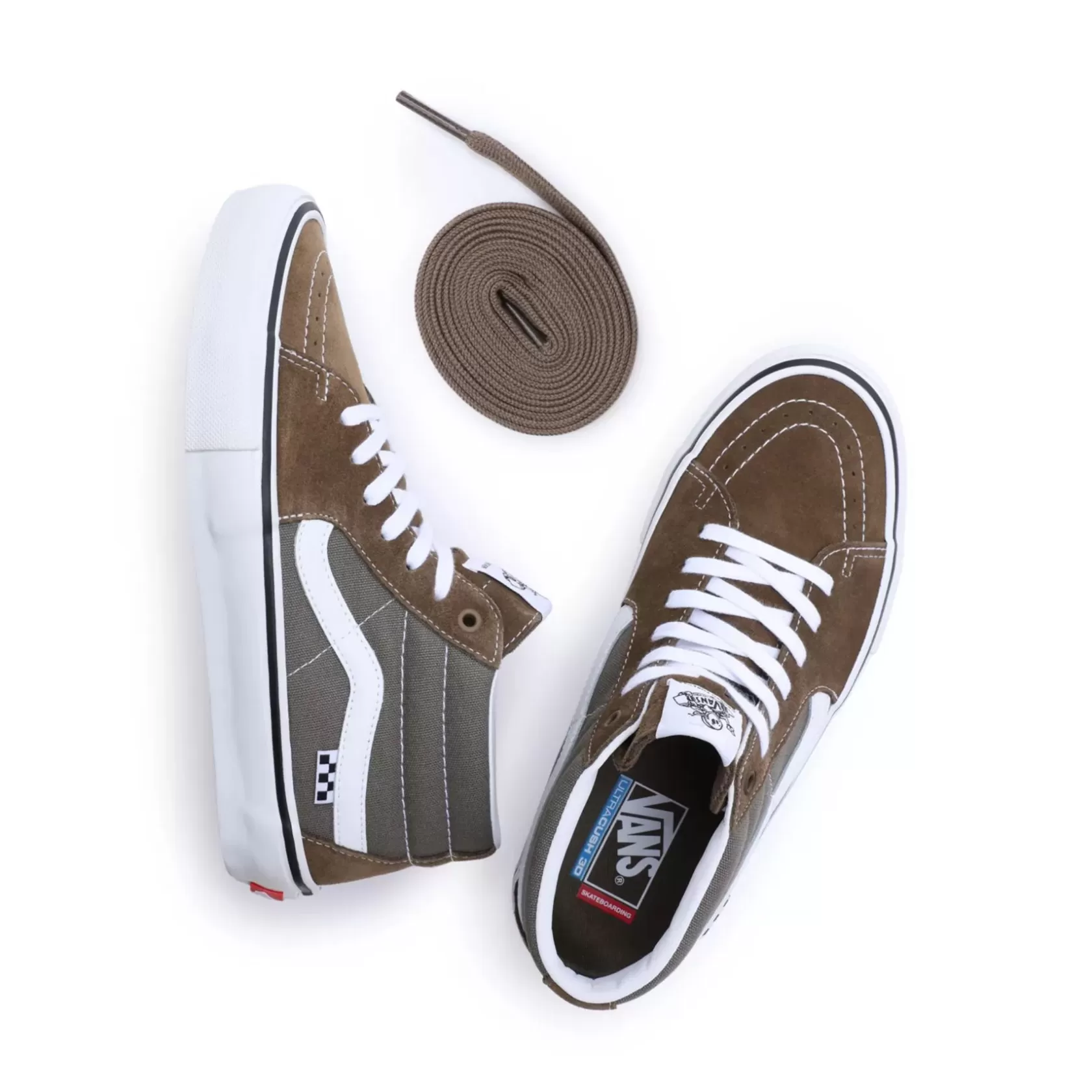 Vans Zapatillas Skate<Zapatillas Skate Grosso Mid Gris, Marron