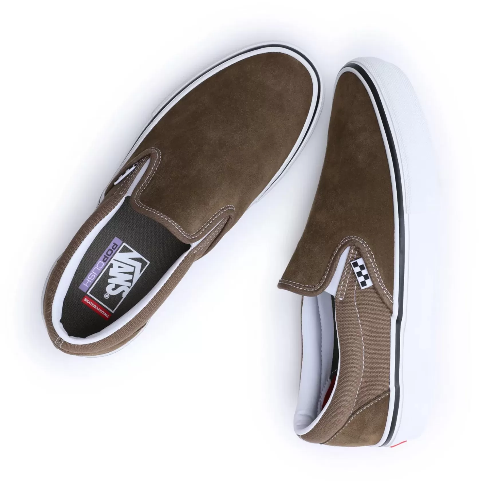 Vans Zapatillas Sin Cordones<Zapatillas Skate Slip-On Gris, Marron