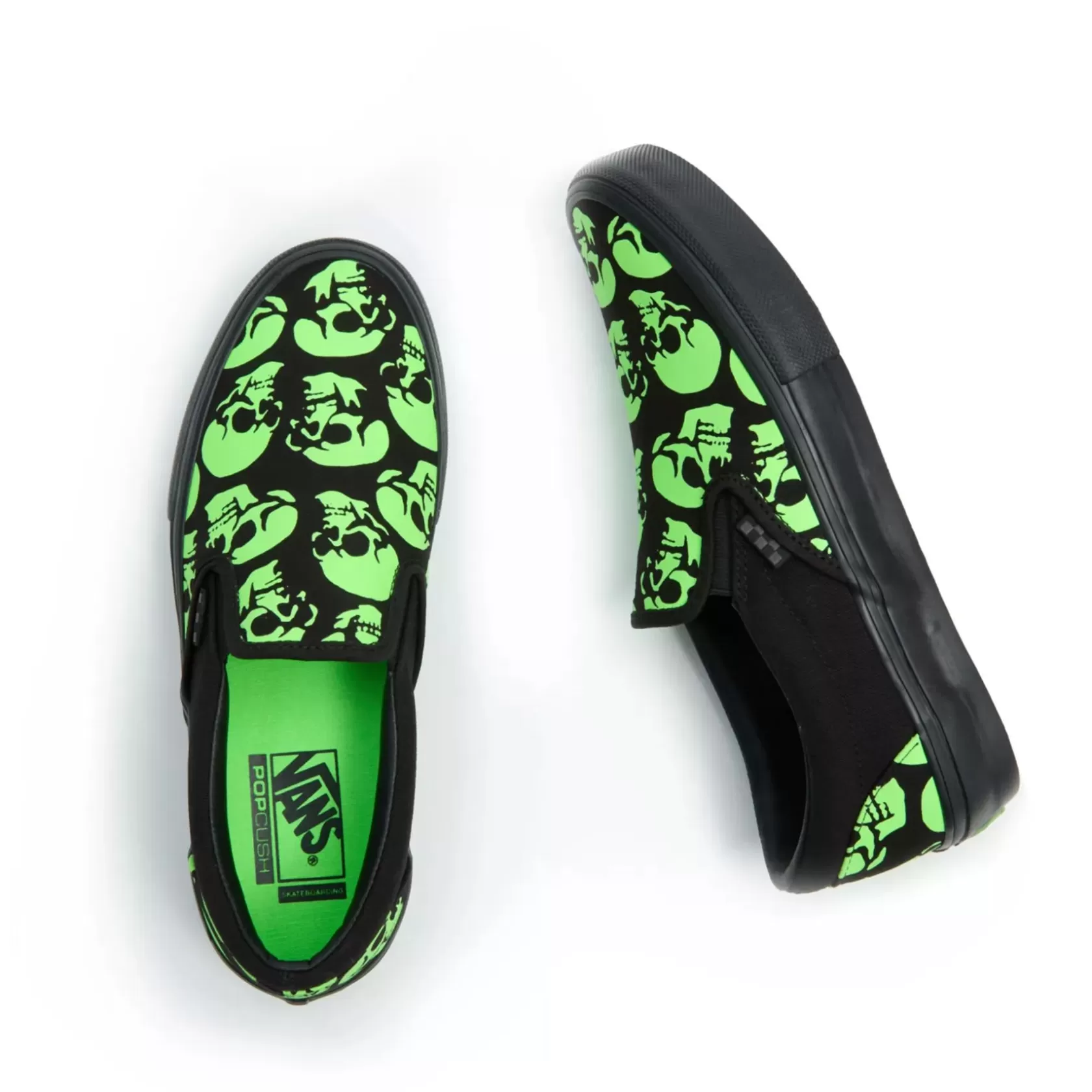 Vans Zapatillas Skate<Zapatillas Skate Slip-On Glow Skulls Verde