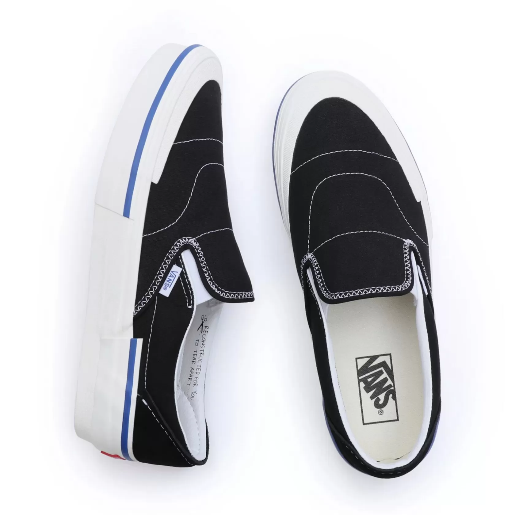 Vans Zapatillas Sin Cordones<Zapatillas Slip-On Reconstruct Negro