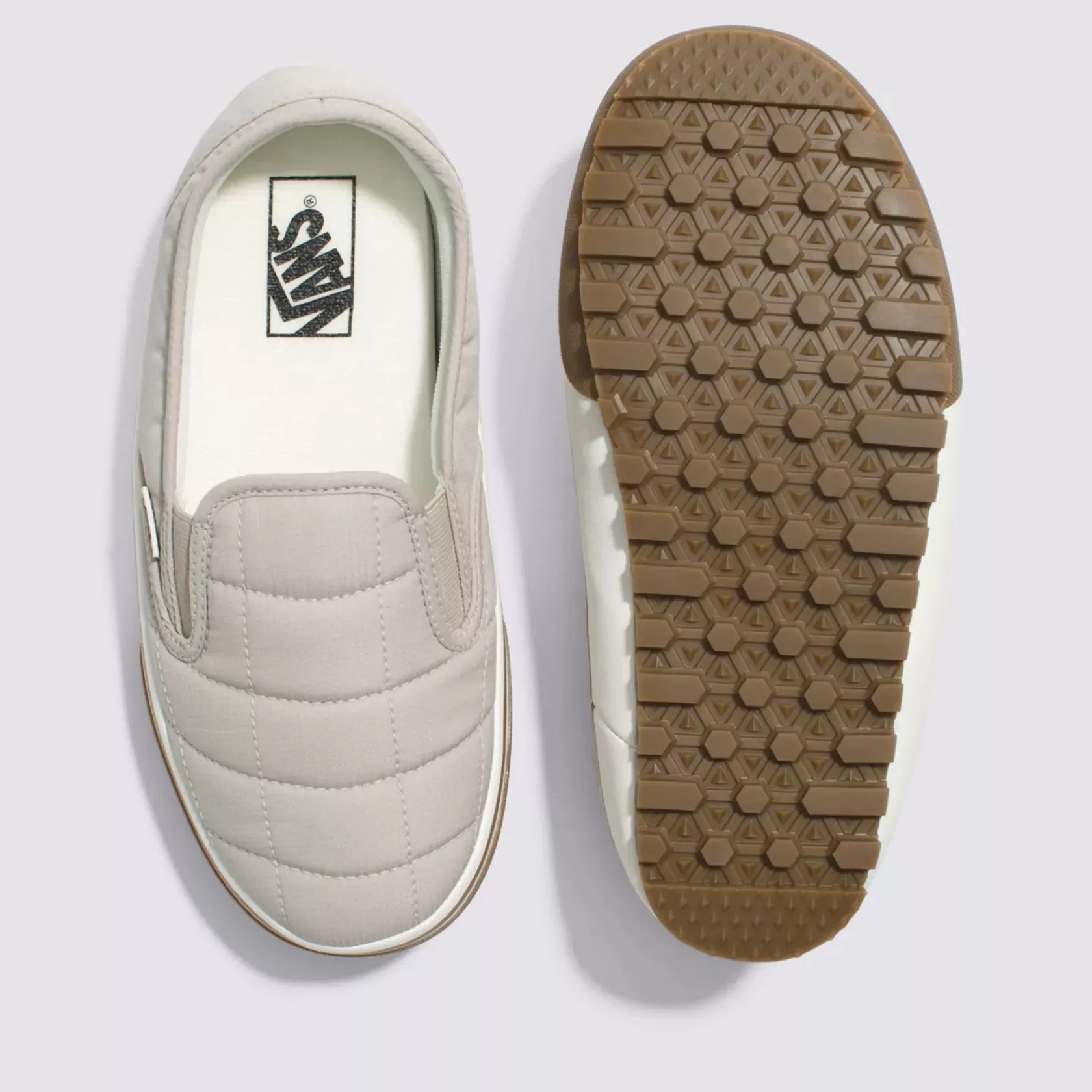 Vans Zapatillas Sin Cordones<Zapatillas Snow Lodge Slipper guard Quilted Blanco, Beis